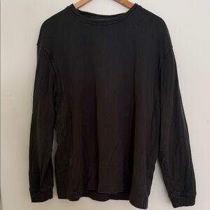Zara ultra thick long sleeve Classic Black Men's Shirt